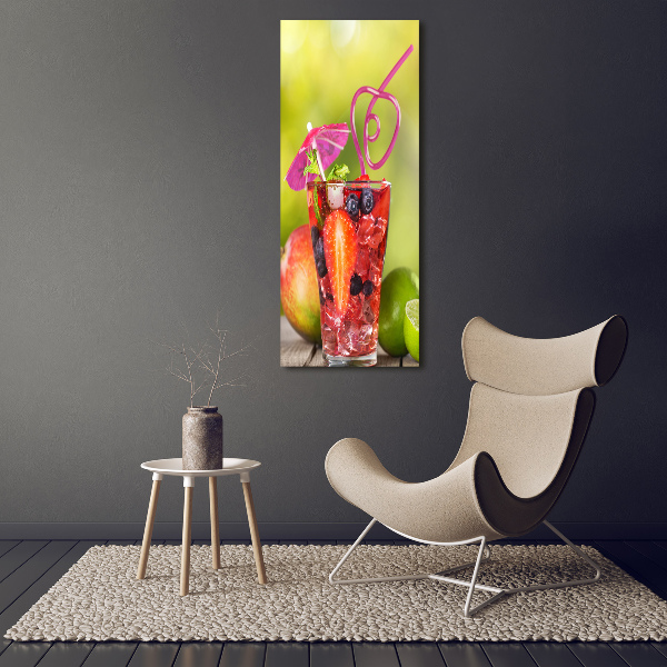 Quadro su tela canvas verticale Cocktail di frutta