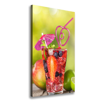 Quadro su tela canvas verticale Cocktail di frutta