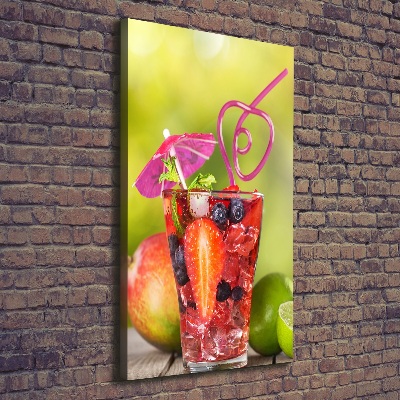 Quadro su tela canvas verticale Cocktail di frutta