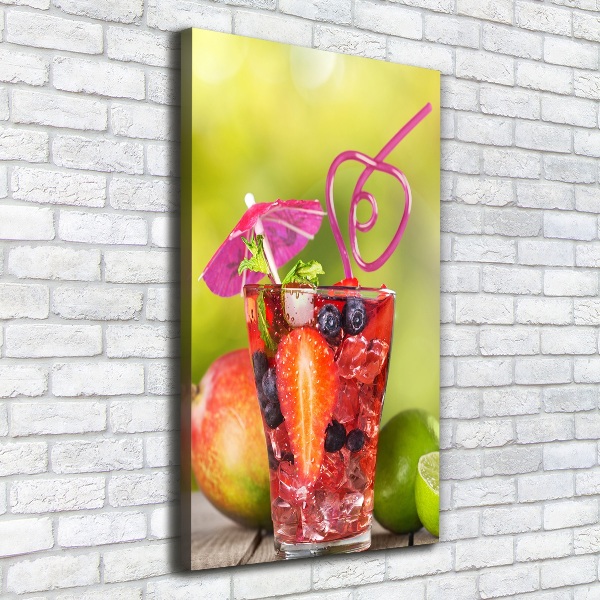 Quadro su tela canvas verticale Cocktail di frutta