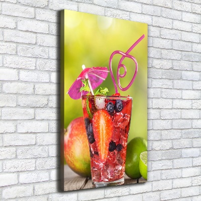 Quadro su tela canvas verticale Cocktail di frutta