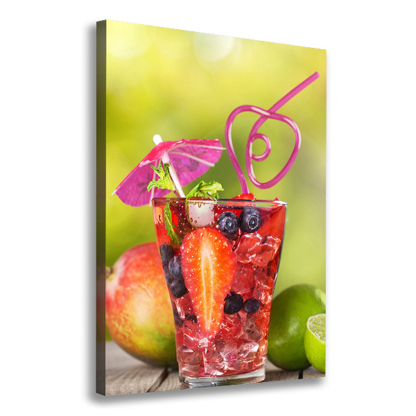 Quadro su tela canvas verticale Cocktail di frutta