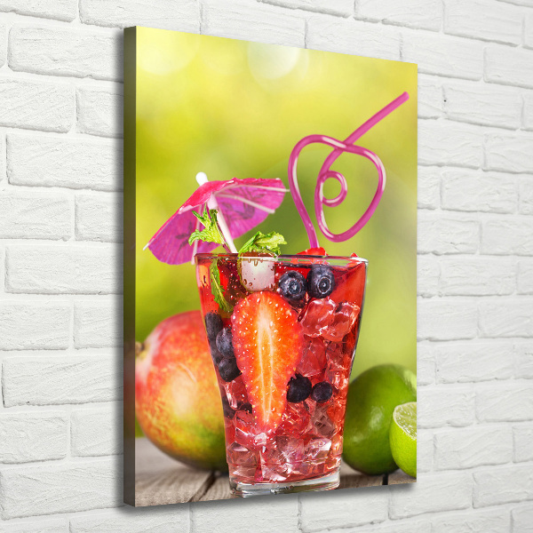 Quadro su tela canvas verticale Cocktail di frutta