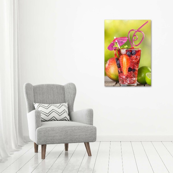 Quadro su tela canvas verticale Cocktail di frutta