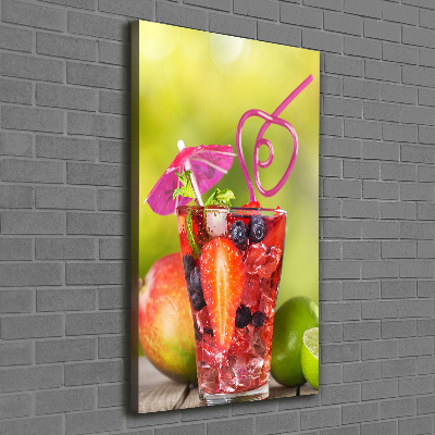 Quadro su tela canvas verticale Cocktail di frutta