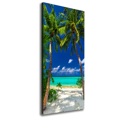 Quadro su tela canvas verticale Spiaggia tropicale