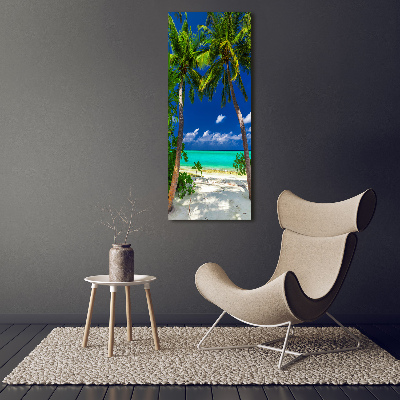 Quadro su tela canvas verticale Spiaggia tropicale