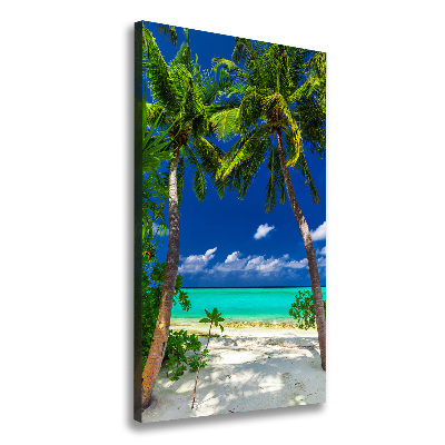 Quadro su tela canvas verticale Spiaggia tropicale