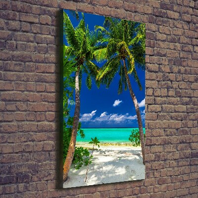 Quadro su tela canvas verticale Spiaggia tropicale