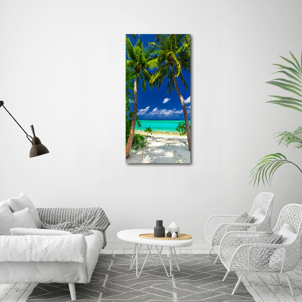 Quadro su tela canvas verticale Spiaggia tropicale