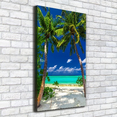 Quadro su tela canvas verticale Spiaggia tropicale