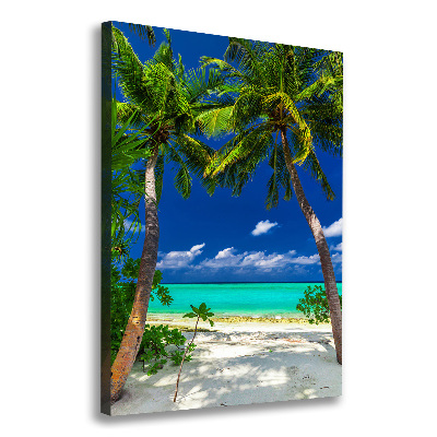 Quadro su tela canvas verticale Spiaggia tropicale