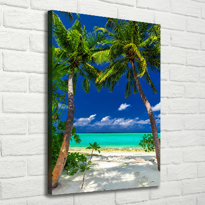 Quadro su tela canvas verticale Spiaggia tropicale
