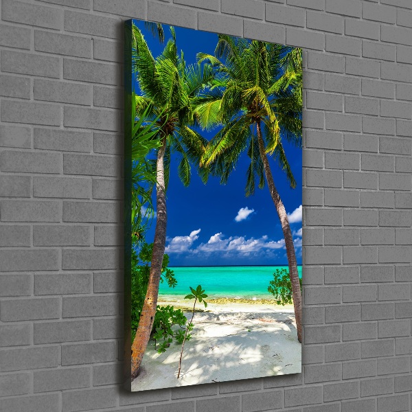 Quadro su tela canvas verticale Spiaggia tropicale