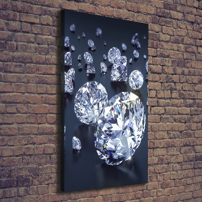 Quadro foto su tela verticale Diamanti