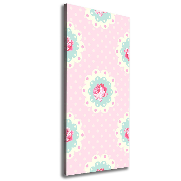 Quadro foto su tela verticale Rose