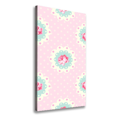 Quadro foto su tela verticale Rose