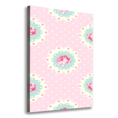 Quadro foto su tela verticale Rose