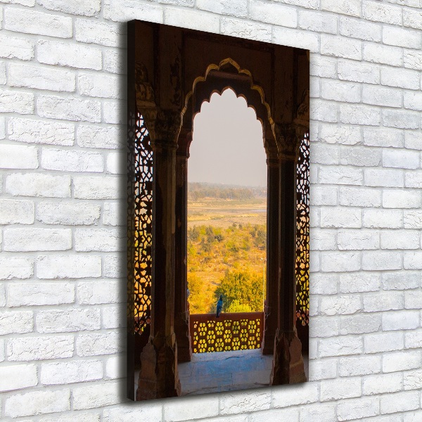Quadro foto su tela verticale Forte di Agra, India