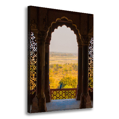 Quadro foto su tela verticale Forte di Agra, India