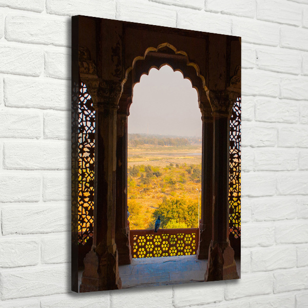 Quadro foto su tela verticale Forte di Agra, India