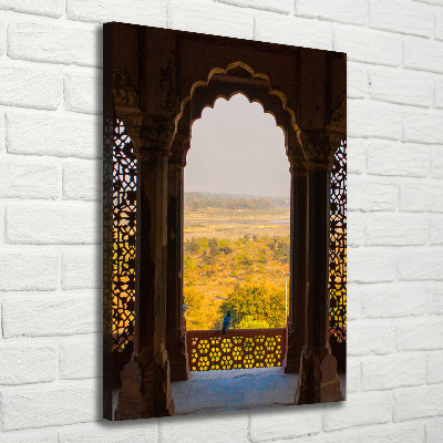 Quadro foto su tela verticale Forte di Agra, India