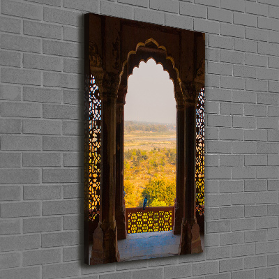 Quadro foto su tela verticale Forte di Agra, India
