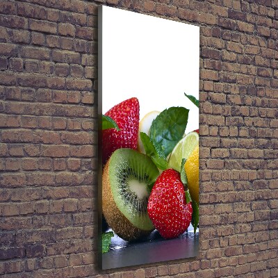 Stampa quadro su tela verticale Frutta