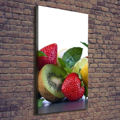 Stampa quadro su tela verticale Frutta