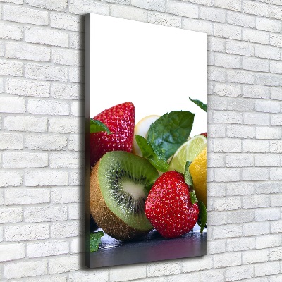 Stampa quadro su tela verticale Frutta