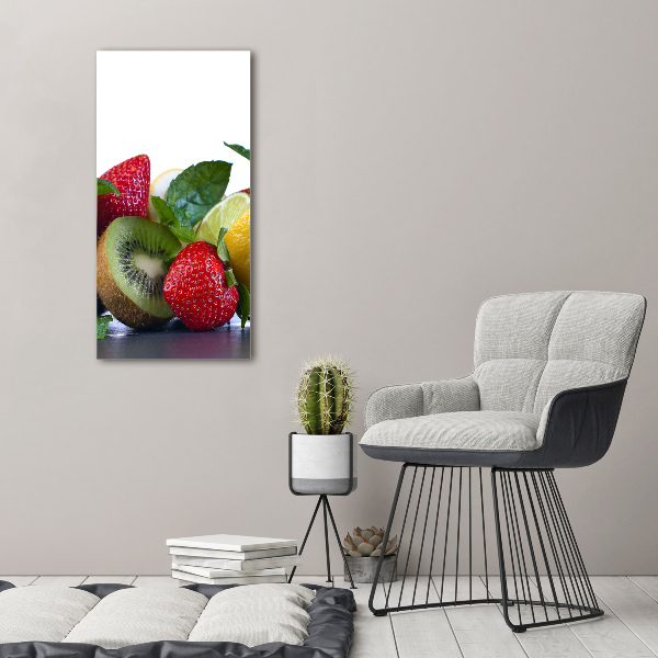 Stampa quadro su tela verticale Frutta
