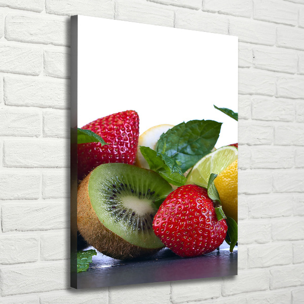Stampa quadro su tela verticale Frutta