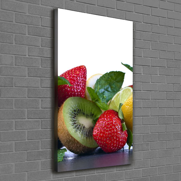 Stampa quadro su tela verticale Frutta