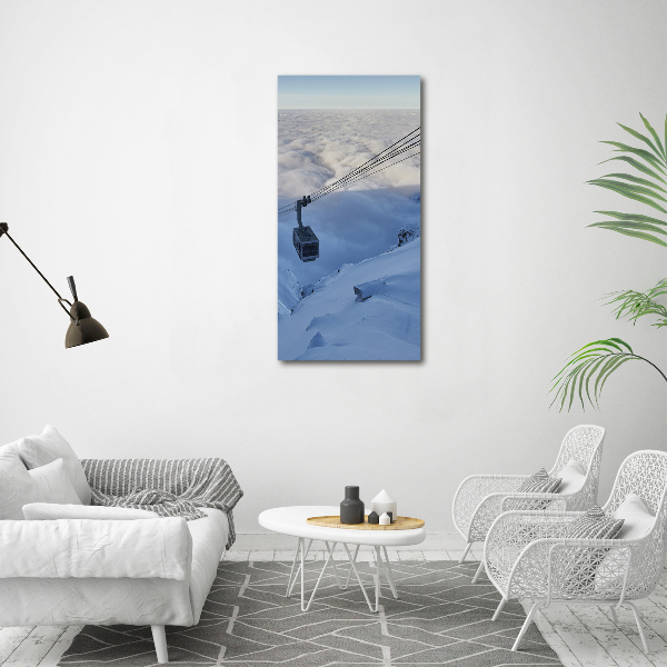 Quadro foto su tela verticale Montagne russe