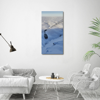 Quadro foto su tela verticale Montagne russe