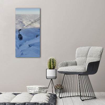 Quadro foto su tela verticale Montagne russe