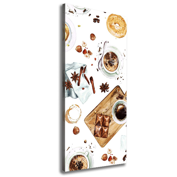 Quadro foto su tela verticale Colazione