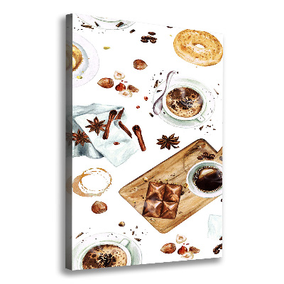 Quadro foto su tela verticale Colazione