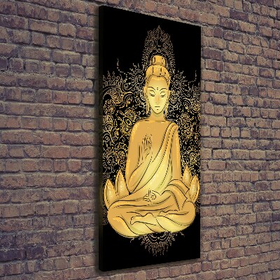 Quadro foto su tela verticale Buddha e mandala