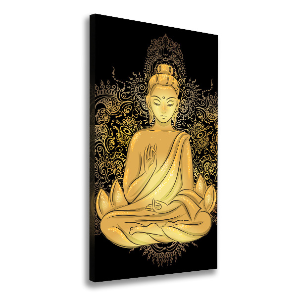 Quadro foto su tela verticale Buddha e mandala