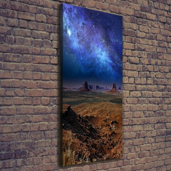 Quadro su tela canvas verticale Cielo stellato