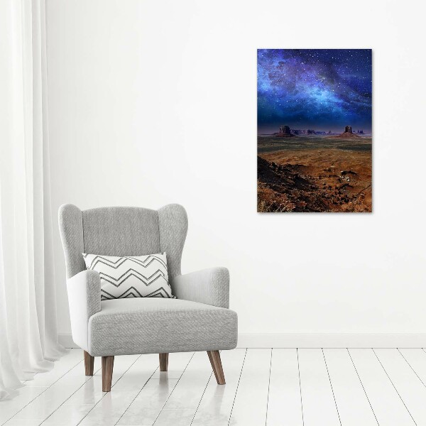 Quadro su tela canvas verticale Cielo stellato