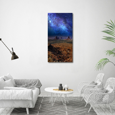 Quadro su tela canvas verticale Cielo stellato