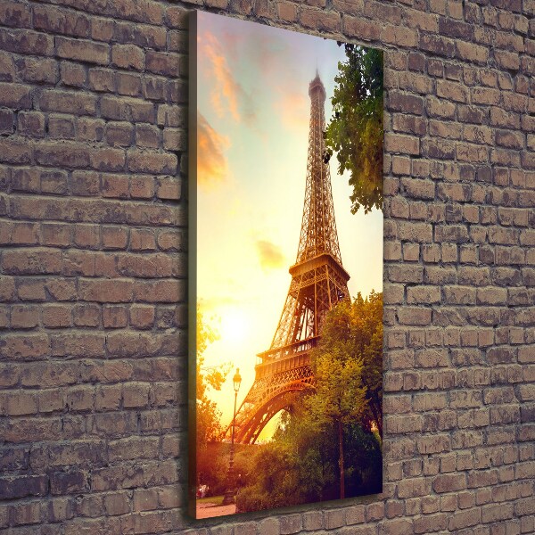 Quadro su tela canvas verticale Torre Eiffel Parigi