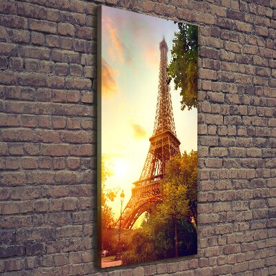 Quadro su tela canvas verticale Torre Eiffel Parigi