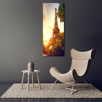 Quadro su tela canvas verticale Torre Eiffel Parigi