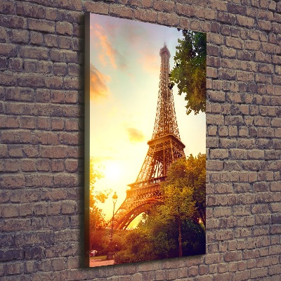 Quadro su tela canvas verticale Torre Eiffel Parigi