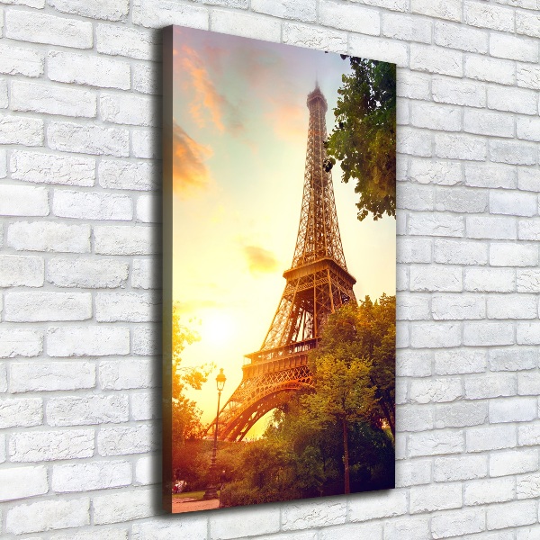 Quadro su tela canvas verticale Torre Eiffel Parigi