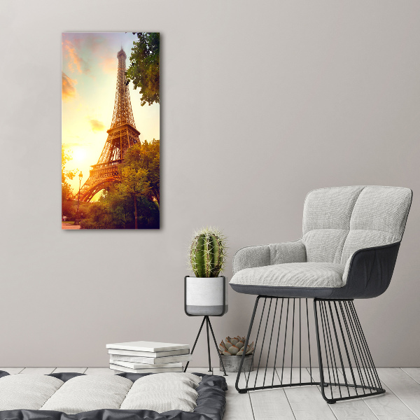 Quadro su tela canvas verticale Torre Eiffel Parigi