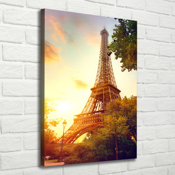 Quadro su tela canvas verticale Torre Eiffel Parigi